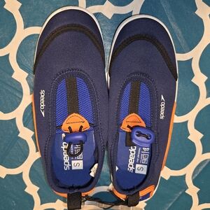 Speedo Kids Aqua Shoes - Navy and Orange